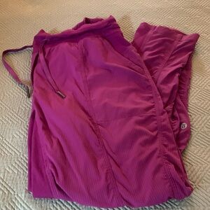 Lululemon street to studio pre loved fuschia pants